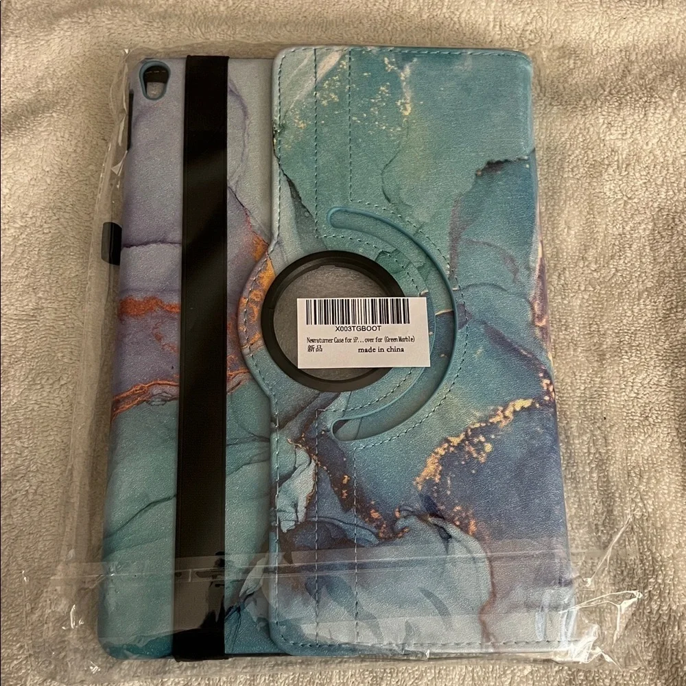 Blue and Orange Marble Patterned IPad / tablet Cover